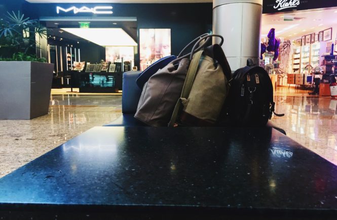 Bags in the airport